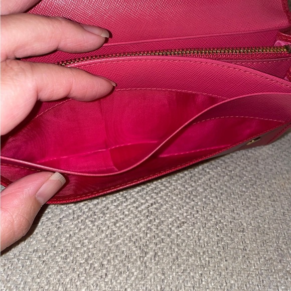 Prada red long Wallet clutch - Picture 8 of 11